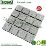 Natural granite dark grey stone mesh paver United Arab Emirates