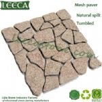 Garden edging stone irregular pattern granite paver