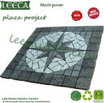 Chinese granite star compass plaza centre paver