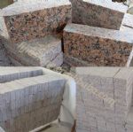 Fiddle back figure natural stone granite cube