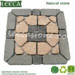 Plaza decorative stone star compass outdoor paver