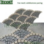 Strata rock fan shape paving granite paver