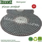 Split joint round paver plaza decor stone paving stone