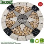 Split joint round paver plaza decor stone paving stone