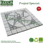 Landscape edging star compass plaza decorative stone