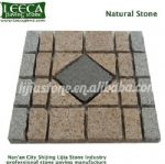 Multi color porphyry cobblestone mat pavers florida