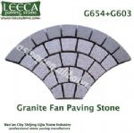 Amber color granite stone mat landscape paving stone