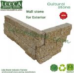 Cultural stone corner garden wall stone landscape edging