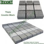 Bush hammered cobblestone mat yellow granite
