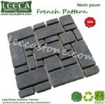 Granite color cube french pattern paving