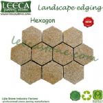 Hexagon paver walkway stone paving tile