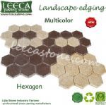 Hexagon paver walkway stone paving tile