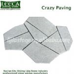 G603 Chinese white flower crazy paving different kind of stone