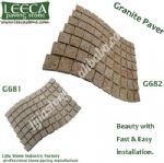 Granite wavy paver outdoor tiles for garden decor