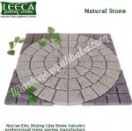 Granite garden patio paver light grey paving stone