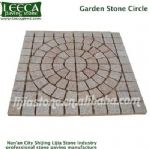 Garden stone circle Beige yellow granite natural stone