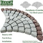 Green porphyry cheap paving stone ledge rock