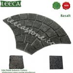 Light gray granite G603 fan-shaped mesh paver