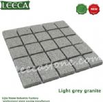 Antique gray paver modular cobblestone paving