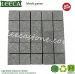 Light grey paver modular cobblestone paving