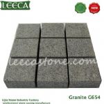 Dark gray granite G654 square mesh paver