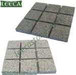 Dark gray granite G654 square mesh paver