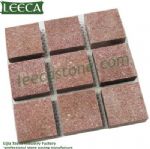 Dark gray granite G654 square mesh paver