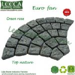 Multicolor mesh paver green rose stone mats