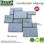 French pattern dark gray granite garden path tiles