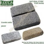 Set paving,natural stone,stone edging