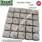 Cobble stone mesh,yellow granite,street stone