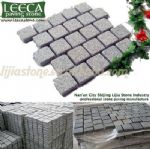 Grey pavers,mesh stone,granite cube