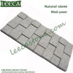 Grey pavers,mesh stone,granite cube