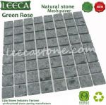 Stone mosaic,pavement tiles,stone on mesh