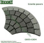 Porphyry G603 fan shape stone paver
