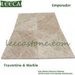 Travertine& Marble emperador paving stone