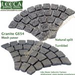 Granite G603+G604 fan shape pavers United Arab Emirates