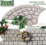 Porphyry/ porfido stone paver, mesh on back