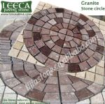 Granite, porphyry circle, jigsaw paver mat