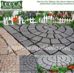 Granite, porphyry circle, jigsaw paver mat