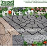 Granite circle pattern mesh paver LEECA stones U.A.E
