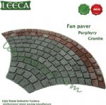 Porphyry/ porfido fan paver, mesh on back