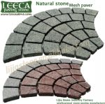 Yellow dark grey Chinese granite paver mat
