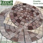 Chinese dark grey granite circle paver mat