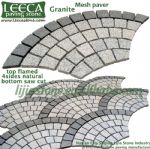 Fan shape mesh paver, patio series