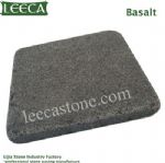 Black basalt tumbled natural stone pavers Riyadh