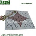 Mix color granite square mesh paver