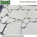 Crema marfil crazy pattern paving stone