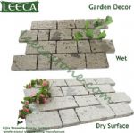 White porphyry garden decor interlocking stone types