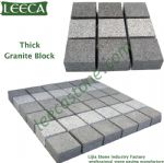 Dark light grey Chinese granite, Belgium block